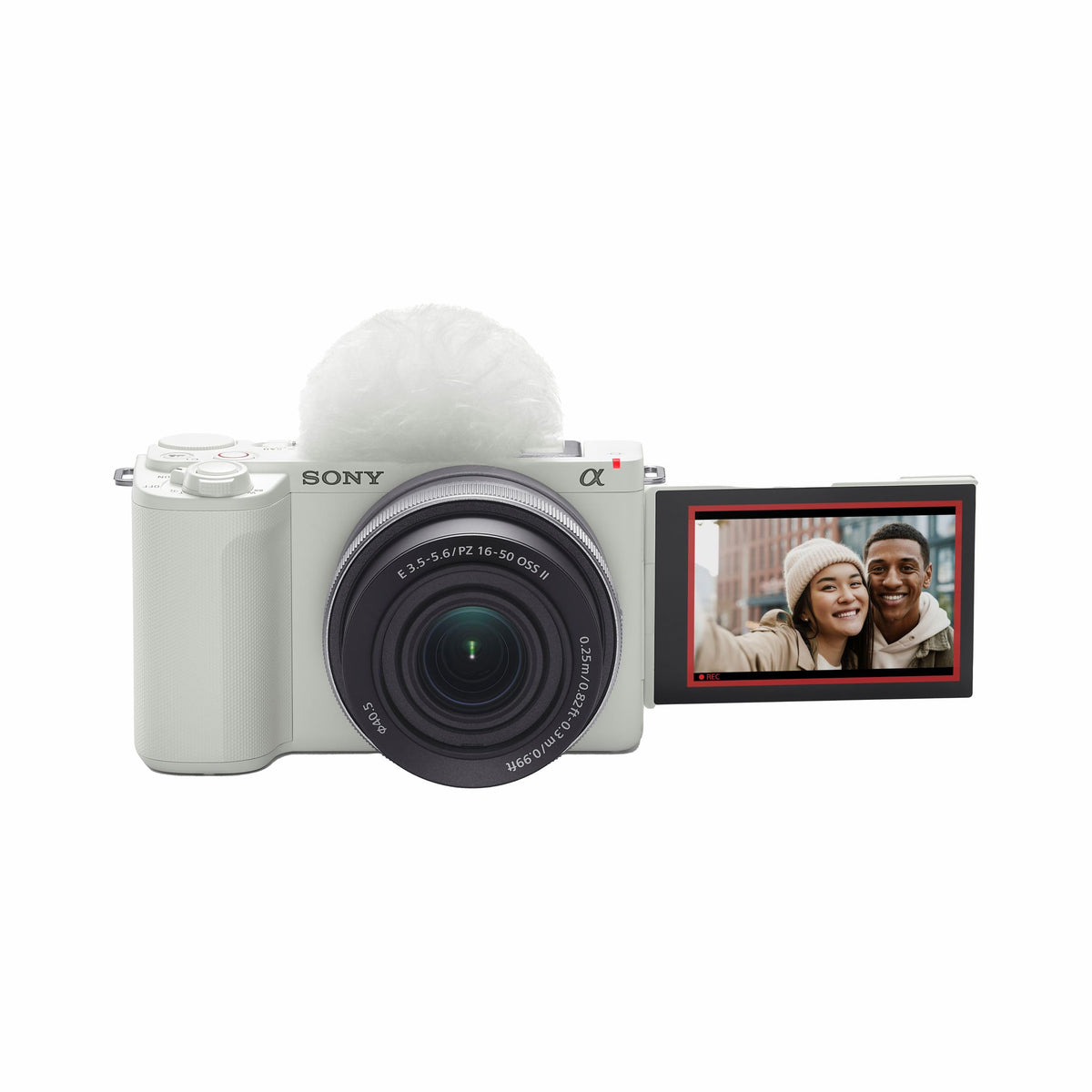 Sony Alpha ZV-E10M2K 26 MP Interchangeable Lens Mirrorless Vlog Camera for Creators (16-50mm Power Zoom Lens) | APS-C Sensor | 4K 60p with 10bit 4:2:2 Recording - (White) 