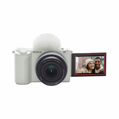 Sony Alpha ZV-E10M2K 26 MP Interchangeable Lens Mirrorless Vlog Camera for Creators (16-50mm Power Zoom Lens) | APS-C Sensor | 4K 60p with 10bit 4:2:2 Recording - (White) 