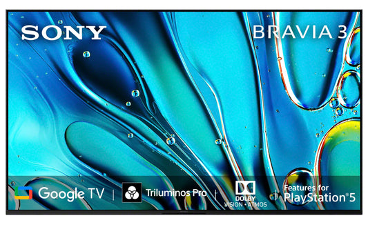 Sony BRAVIA 3 Series 126 cm (50 inches) 4K Ultra HD AI Smart LED Google TV K-50S30 (Black) 