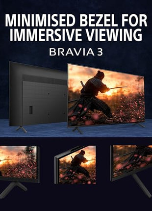 Sony BRAVIA 3 Series 139 cm (55 inches) 4K Ultra HD AI Smart LED Google TV K-55S30B (Black) 