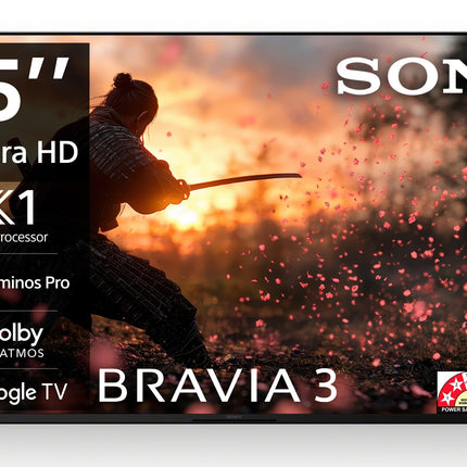 Sony BRAVIA 3 Series 164 cm (65 inches) 4K Ultra HD AI Smart LED Google TV K-65S30B (Black) 