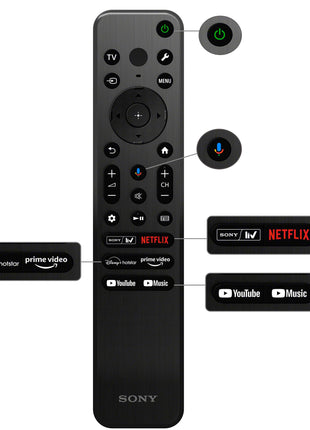 Sony BRAVIA 80 cm (32 inches) HD Ready Smart LED Google TV KD-32W825 (Black) 