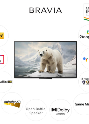 Sony BRAVIA 80 cm (32 inches) HD Ready Smart LED Google TV KD-32W825 (Black) 