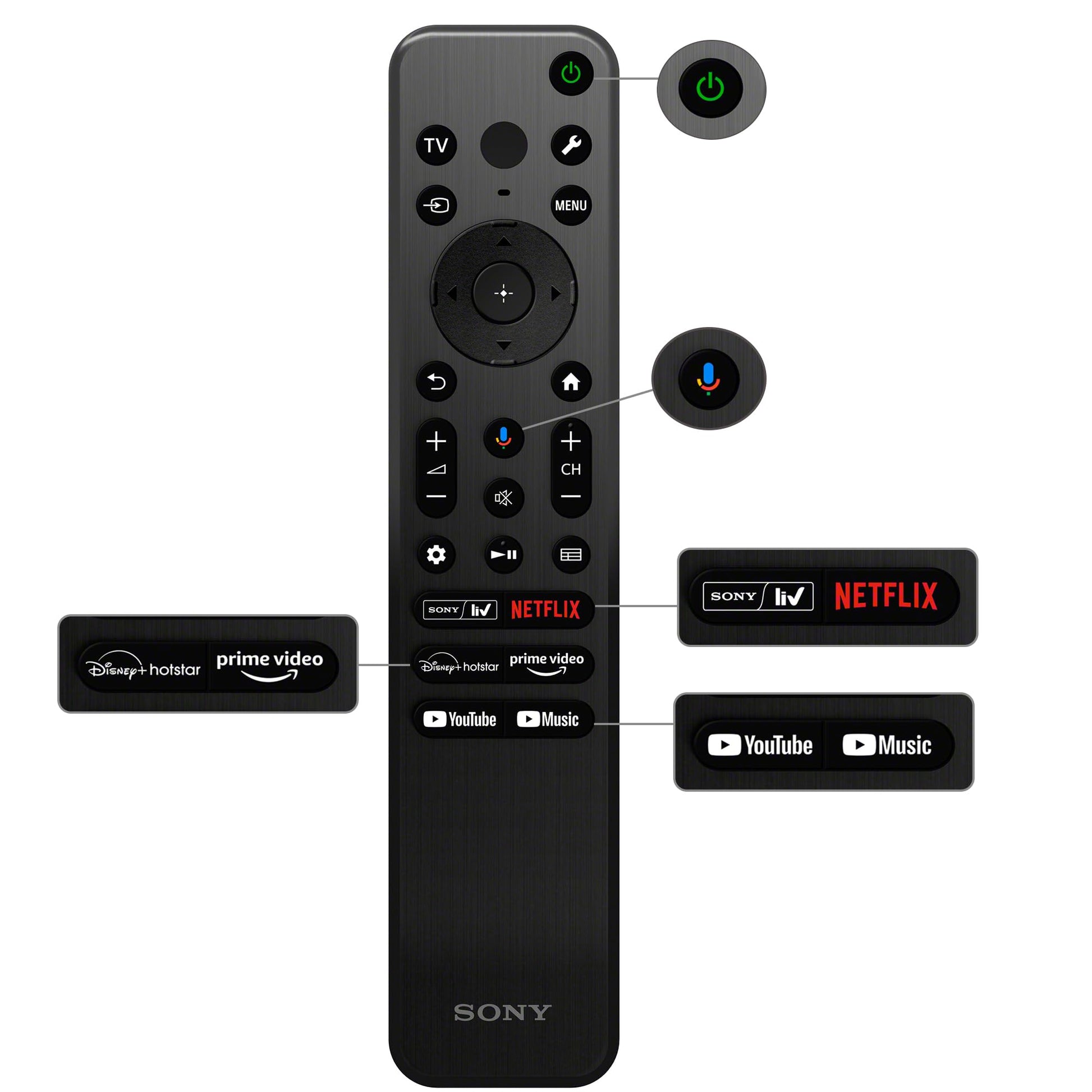 Sony BRAVIA 80 cm (32 inches) HD Ready Smart LED Google TV KD-32W835 (Black) 