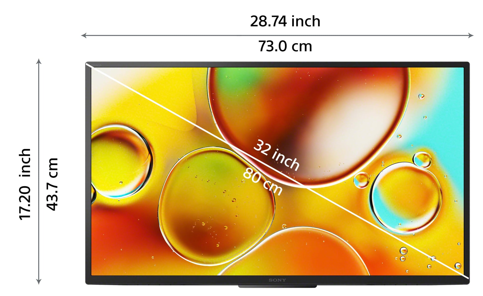 Sony BRAVIA 80 cm (32 inches) HD Ready Smart LED Google TV KD-32W835 (Black) 