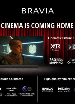 Sony BRAVIA 9 Series 189 cm (75 inches) 4K Ultra HD AI Smart Mini LED Google TV K-75XR90 (Black) 