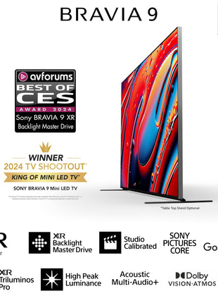 Sony BRAVIA 9 Series 189 cm (75 inches) 4K Ultra HD AI Smart Mini LED Google TV K-75XR90 (Black) 