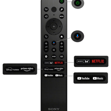 Sony Bravia 108 cm (43 inches) 4K Ultra HD Smart LED Google TV KD-43X64L (Black) 