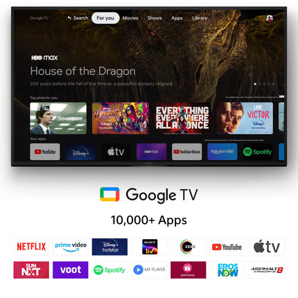 Sony Bravia 164 cm (65 inches) 4K Ultra HD Smart LED Google TV KD-65X74L (Black) 