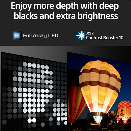 Sony Bravia 189 cm (75 inches) XR Series 4K Ultra HD Smart Full Array LED Google TV XR-75X90K (Black) 