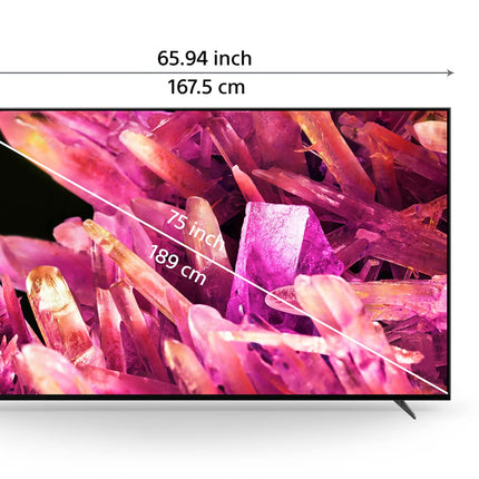 Sony Bravia 189 cm (75 inches) XR Series 4K Ultra HD Smart Full Array LED Google TV XR-75X90K (Black) 