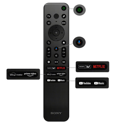 Sony Bravia 195 cm (77 inches) XR Series 4K Ultra HD Smart OLED Google TV XR-77A80L (Black) 