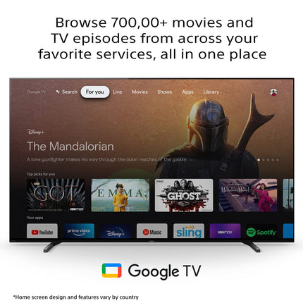 Sony Bravia 195 cm (77 inches) XR series 4K Ultra HD Smart OLED Google TV XR-77A80J (Black) 