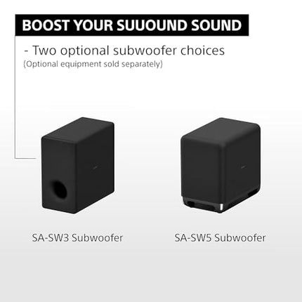 Sony Bravia Theatre Quad (HT-A9M2) Premium Soundbar System with 360 SSM, Wireless Multi Dimensional Surround Sound (IMAX, Dolby Atmos/DTSx,360 RA, Voice Zoom3, 8K/4K HDR), Grey 