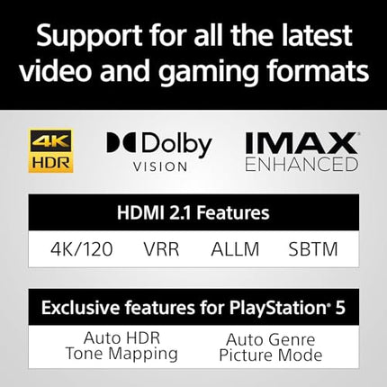 Sony Bravia Theatre Quad (HT-A9M2) Premium Soundbar System with 360 SSM, Wireless Multi Dimensional Surround Sound (IMAX, Dolby Atmos/DTSx,360 RA, Voice Zoom3, 8K/4K HDR), Grey 
