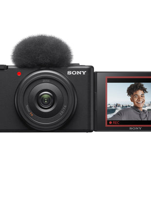 Sony Digital Camera ZV-1F for Content Creators with Ultra-Wide 20mm Prime Lens | Soft Skin Feature | Bokeh | Creative Look | Active Mode Stabilisation -Black 
