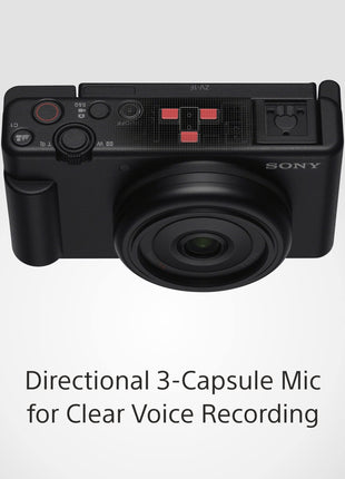 Sony Digital Camera ZV-1F for Content Creators with Ultra-Wide 20mm Prime Lens | Soft Skin Feature | Bokeh | Creative Look | Active Mode Stabilisation -Black 