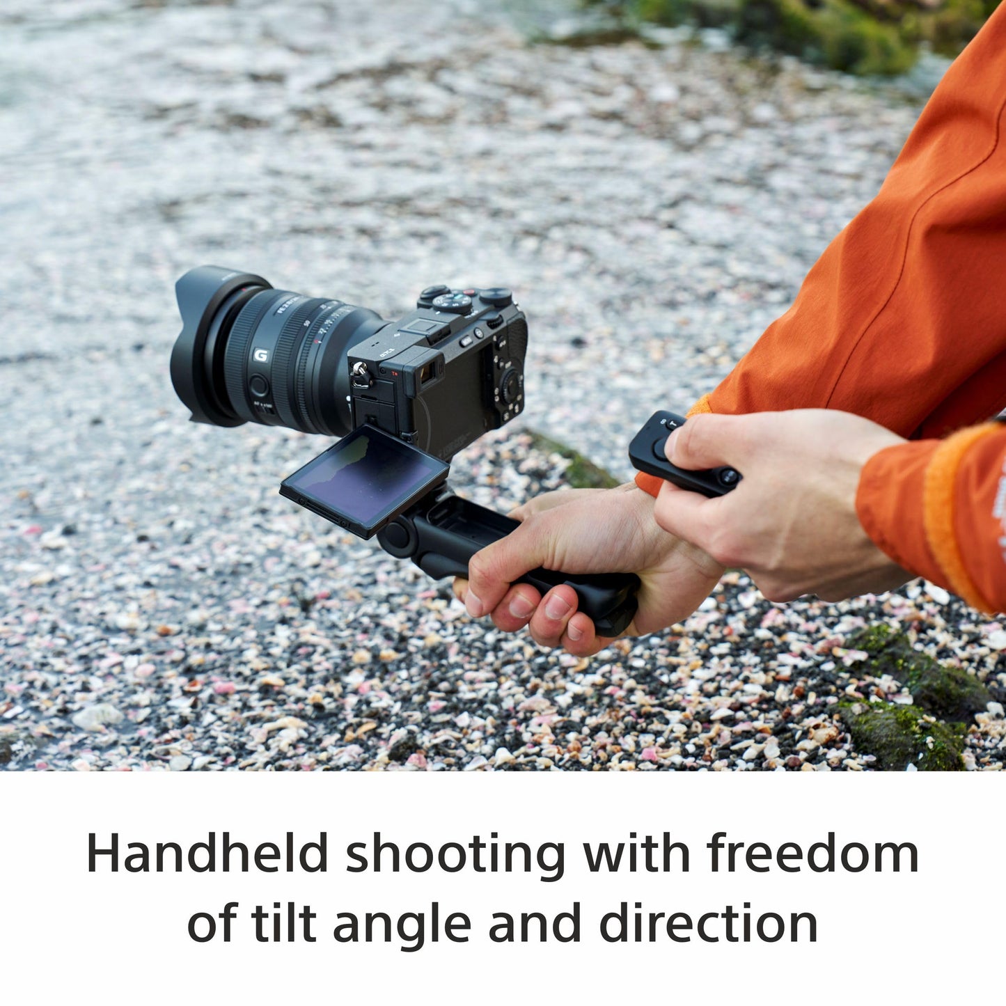 Sony GP-VPT3 Multi Functional Shooting Grip/Bluetooth Grip | Travel Friendly | Detachable Wireless Remote Controller - Black 