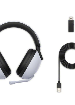 Sony INZONE H9, WH-G900N Wireless Noise Cancelling Gaming Headset, Over-Ear Headphones with 360 Spatial Sound, 32 Hours Battery Life, flip to Mute mic, Mobile, Laptop, PS5 & PC Compatible (White) 