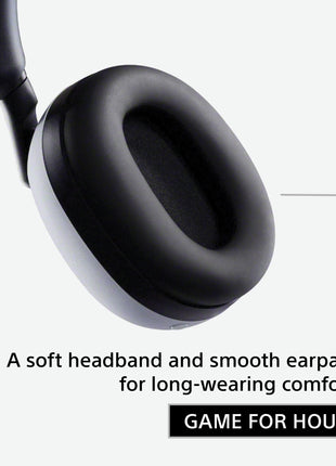 Sony INZONE H9, WH-G900N Wireless Noise Cancelling Gaming Headset, Over-Ear Headphones with 360 Spatial Sound, 32 Hours Battery Life, flip to Mute mic, Mobile, Laptop, PS5 & PC Compatible (White) 