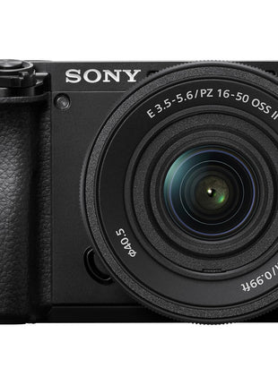 Sony New Alpha ILCE-6100K (Previously ILCE-6100L) with Upgraded SELP1650 (Ver 2) Power Zoom Lens | 24.2 MP | APS-C Sensor | Fast Auto Focus | 4K Vlogging Camera | Tiltable LCD – Black 