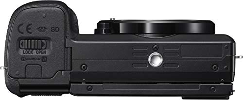 Sony New Alpha ILCE-6100K (Previously ILCE-6100L) with Upgraded SELP1650 (Ver 2) Power Zoom Lens | 24.2 MP | APS-C Sensor | Fast Auto Focus | 4K Vlogging Camera | Tiltable LCD – Black 