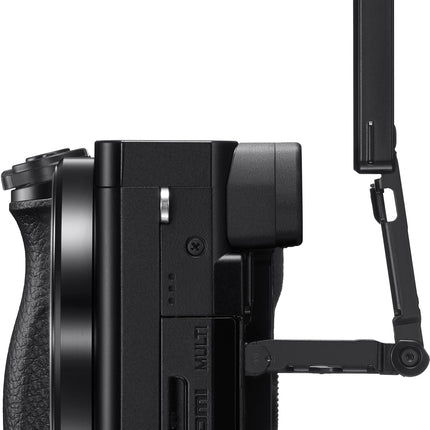 Sony New Alpha ILCE-6100K (Previously ILCE-6100L) with Upgraded SELP1650 (Ver 2) Power Zoom Lens | 24.2 MP | APS-C Sensor | Fast Auto Focus | 4K Vlogging Camera | Tiltable LCD – Black 