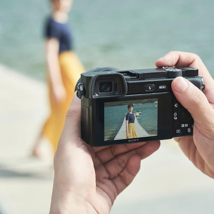 Sony New Alpha ILCE-6100K (Previously ILCE-6100L) with Upgraded SELP1650 (Ver 2) Power Zoom Lens | 24.2 MP | APS-C Sensor | Fast Auto Focus | 4K Vlogging Camera | Tiltable LCD – Black 