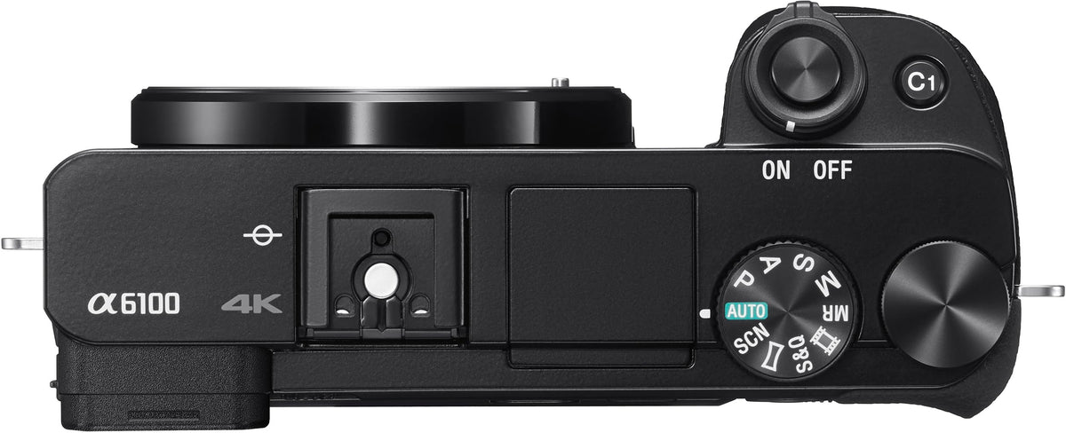 Sony New Alpha ILCE-6100K (Previously ILCE-6100L) with Upgraded SELP1650 (Ver 2) Power Zoom Lens | 24.2 MP | APS-C Sensor | Fast Auto Focus | 4K Vlogging Camera | Tiltable LCD – Black 