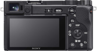 Sony New Alpha ILCE-6100K (Previously ILCE-6100L) with Upgraded SELP1650 (Ver 2) Power Zoom Lens | 24.2 MP | APS-C Sensor | Fast Auto Focus | 4K Vlogging Camera | Tiltable LCD – Black 