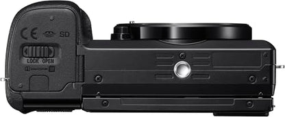 Sony New Alpha ILCE-6100X (Previously ILCE-6100Y) with Upgraded SELP1650 (Ver 2) Power Zoom Lens + SEL55210 Lens | 24.2 MP | APS-C Sensor | Fast Auto Focus | Tiltable LCD – Black 