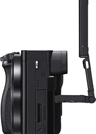 Sony New Alpha ILCE-6100X (Previously ILCE-6100Y) with Upgraded SELP1650 (Ver 2) Power Zoom Lens + SEL55210 Lens | 24.2 MP | APS-C Sensor | Fast Auto Focus | Tiltable LCD – Black 