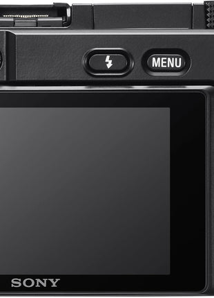 Sony New Alpha ILCE-6100X (Previously ILCE-6100Y) with Upgraded SELP1650 (Ver 2) Power Zoom Lens + SEL55210 Lens | 24.2 MP | APS-C Sensor | Fast Auto Focus | Tiltable LCD – Black 