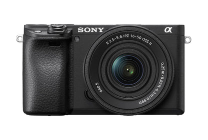 Sony New Alpha ILCE-6400K (Previously ILCE-6400L) with Upgraded SELP1650 (Ver 2) Power Zoom Lens | 24.2MP | APS-C Sensor | Fast Auto Focus | 4K Vlogging Camera | Tiltable LCD – Black 