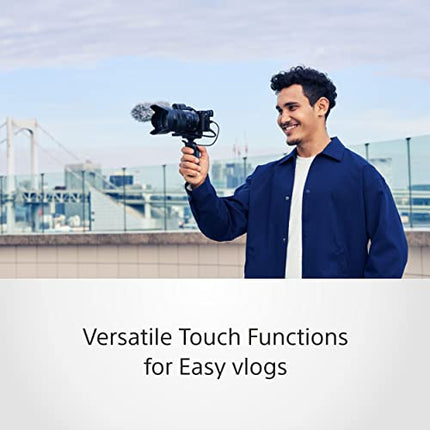 Sony New Alpha ILCE-6400K (Previously ILCE-6400L) with Upgraded SELP1650 (Ver 2) Power Zoom Lens | 24.2MP | APS-C Sensor | Fast Auto Focus | 4K Vlogging Camera | Tiltable LCD – Black 