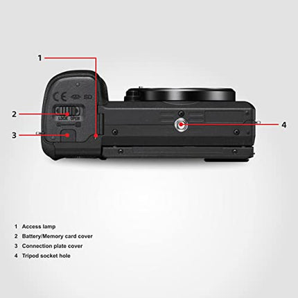 Sony New Alpha ILCE-6400K (Previously ILCE-6400L) with Upgraded SELP1650 (Ver 2) Power Zoom Lens | 24.2MP | APS-C Sensor | Fast Auto Focus | 4K Vlogging Camera | Tiltable LCD – Black 