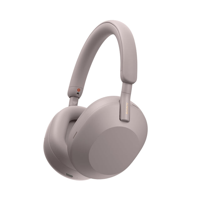 Sony New WH-1000XM5 Best Active Noise Cancelling Wireless Bluetooth Over Ear Headphones with Mic for Clear Calling,Battery Life 30 Hours-Smoky Pink 