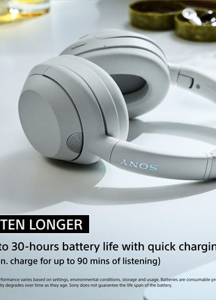 Sony ULT Wear WH-ULT900N Noise Cancellation Wireless Bluetooth Over Ear Headphones with Massive Bass, Up to 50Hrs Battery-Grey 