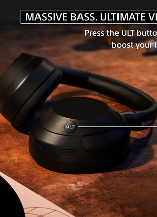 Sony ULT Wear WH-ULT900N Noise Cancellation Wireless Bluetooth Over Ear Headphones with Massive Bass, Up to 50Hrs Battery-Grey 
