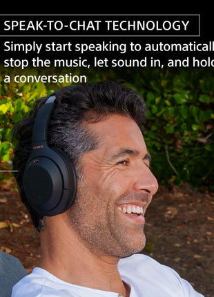 Sony WH-1000XM4 Industry Leading Wireless Noise Cancellation Bluetooth Over Ear Headphones with Mic for Phone Calls, 30 Hours Battery Life, Quick Charge, AUX, Touch Control and Voice Control - Black 