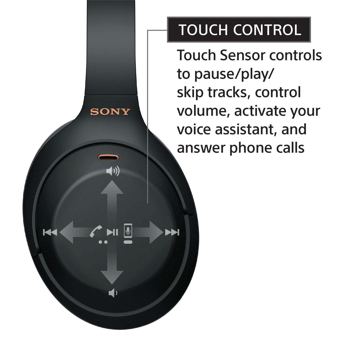 Sony WH-1000XM4 Industry Leading Wireless Noise Cancellation Bluetooth Over Ear Headphones with Mic for Phone Calls, 30 Hours Battery Life, Quick Charge, AUX, Touch Control and Voice Control - Black 