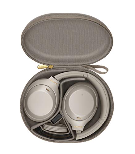 Sony WH-1000XM4 Noise Cancellation Wireless Bluetooth Over-Ear Headphones with Mic, Hi-Res Audio, Up to 38Hrs Battery- Silver 