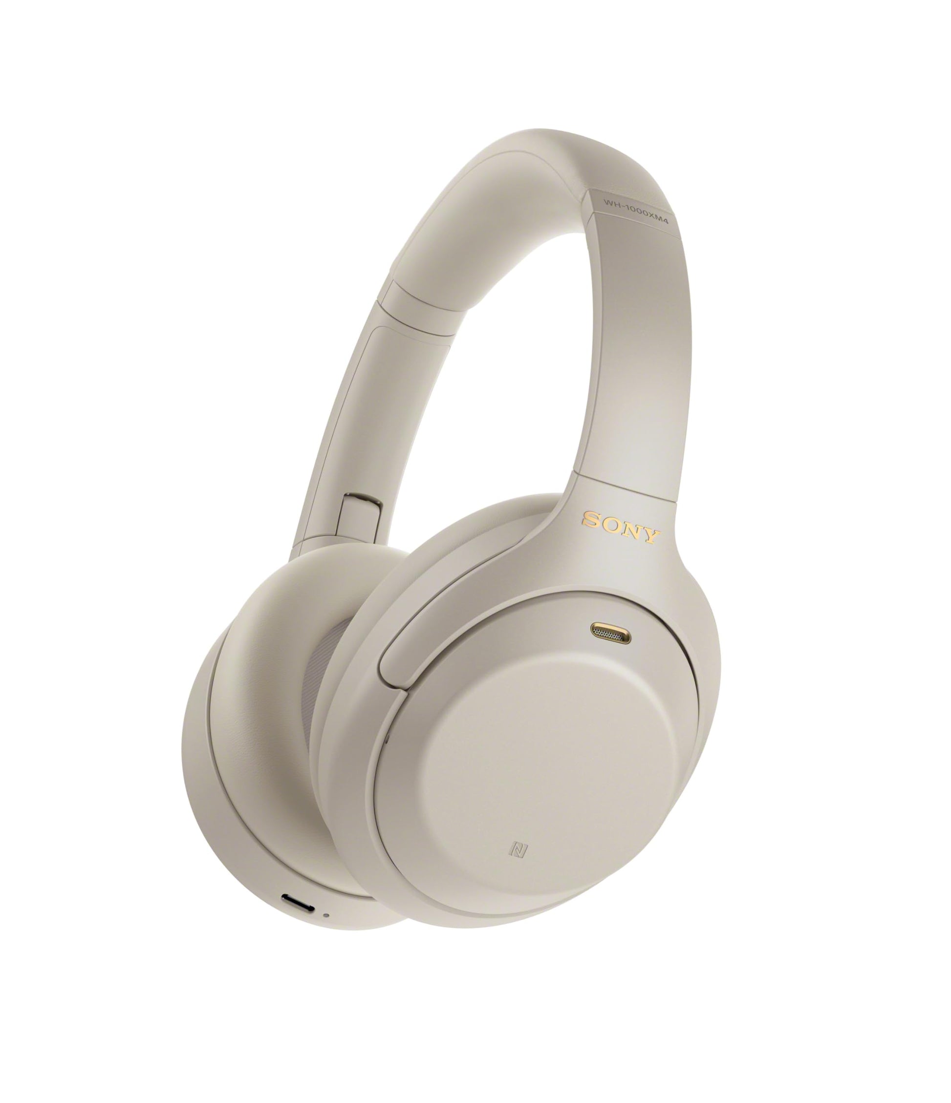 Sony WH-1000XM4 Noise Cancellation Wireless Bluetooth Over-Ear Headphones with Mic, Hi-Res Audio, Up to 38Hrs Battery- Silver 
