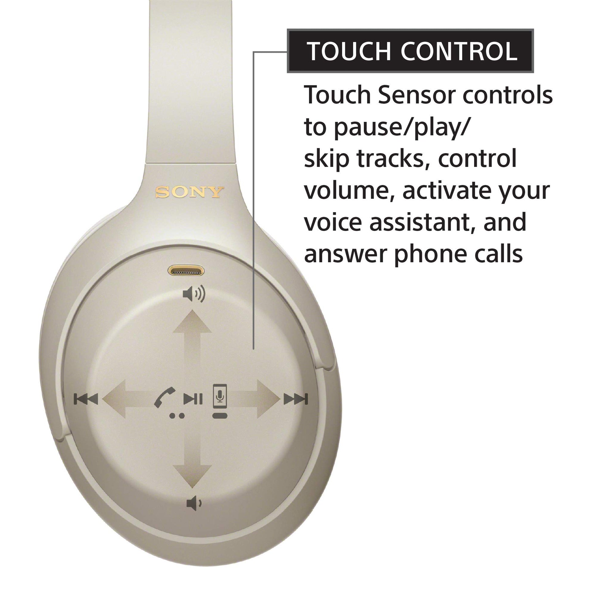 Sony WH-1000XM4 Noise Cancellation Wireless Bluetooth Over-Ear Headphones with Mic, Hi-Res Audio, Up to 38Hrs Battery- Silver 