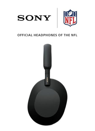 Sony WH-1000XM5 Best Active Noise Cancelling Wireless Bluetooth Over Ear Headphones with Mic for Clear Calling,Battery Life 30 Hours -Black 