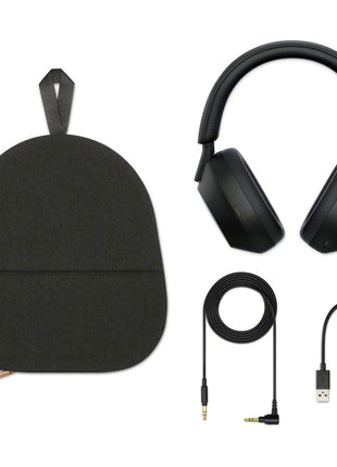 Sony WH-1000XM5 Best Active Noise Cancelling Wireless Bluetooth Over Ear Headphones with Mic for Clear Calling,Battery Life 30 Hours -Black 