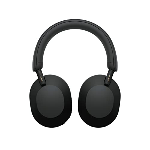 Sony WH-1000XM5 Best Active Noise Cancelling Wireless Bluetooth Over Ear Headphones with Mic for Clear Calling,Battery Life 30 Hours -Black 