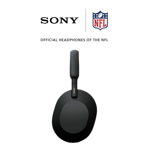 Sony WH-1000XM5 Best Active Noise Cancelling Wireless Bluetooth Over Ear Headphones with Mic for Clear Calling,Battery Life 30 Hours -Black 