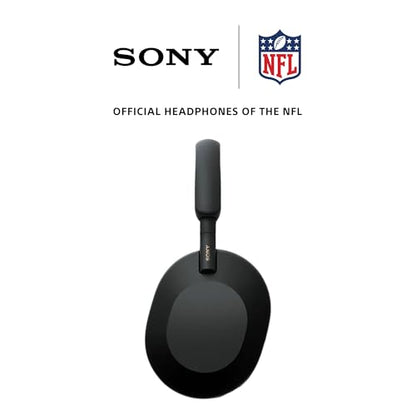 Sony WH-1000XM5 Best Active Noise Cancelling Wireless Bluetooth Over Ear Headphones with Mic for Clear Calling,Battery Life 30 Hours -Black 