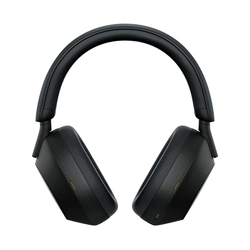 Sony WH-1000XM5 Best Active Noise Cancelling Wireless Bluetooth Over Ear Headphones with Mic for Clear Calling,Battery Life 30 Hours -Black 